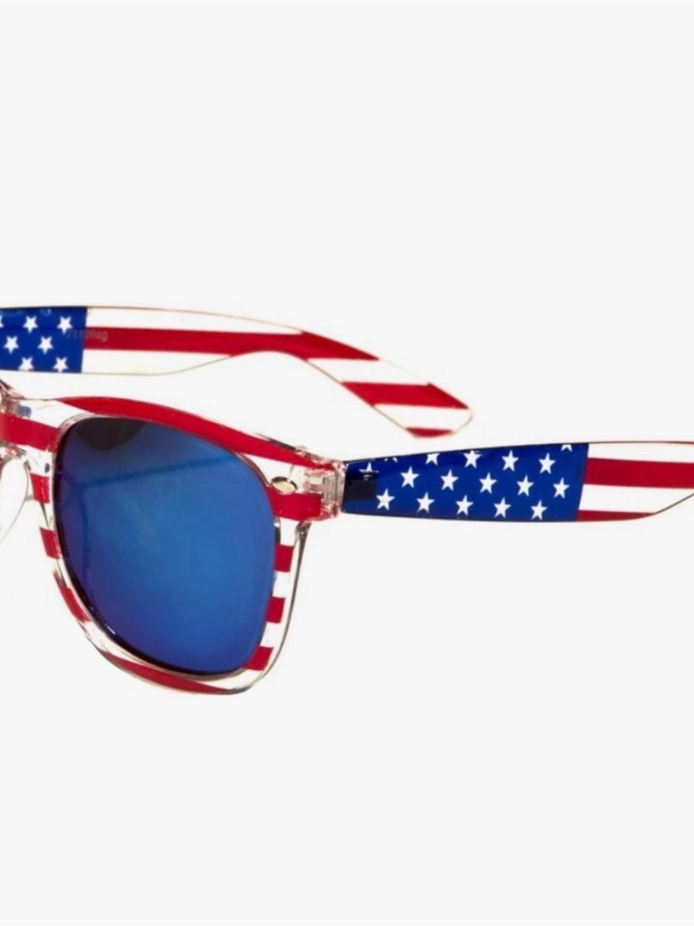Sunglasses patriotic red white blue flag - Picture 2 of 6